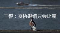 王毅�：妥协退缩只会让霸凌者得寸进尺