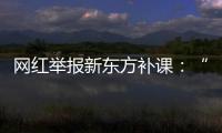 网红举报新东方补课：“我会火力全开�，我会出钱让更多人去干”