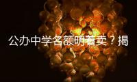 公办中学名额明着卖
？揭秘招生季“学托”的离谱套路