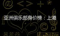 亚洲俱乐部身价榜：上港恒大前2 前10无日韩