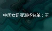 中国女足亚洲杯名单：王霜领衔吴海燕在列