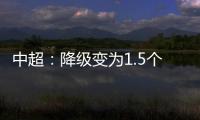 中超
：降级变为1.5个 资格附加赛中立场地比赛