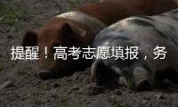 提醒�！高考志愿填报，务必准确填写个人信息和有效联络方式