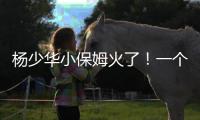 杨少华小保姆火了！一个举动全网泪目，儿子做法却忽视侯耀华劝告