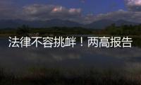法律不容挑衅
！两高报告点名辣笔小球、纸面服刑等