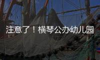注意了
！横琴公办幼儿园报名系统临时关停