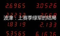 波津
：上赛季绿军的结局并非我们所愿 但这就是NBA的常态