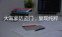 大富豪防盗门
，呈现纯粹而年轻的家居新美学