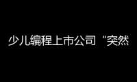 少儿编程上市公司“突然跑路”，家长的预付费去哪了？