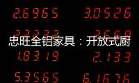 忠旺全铝家具
：开放式厨房设计为生活添新意