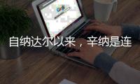 自纳达尔以来
，辛纳是连续四次打进大满贯男单四强最年轻球员