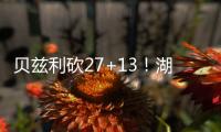 贝兹利砍27+13！湖媒	：还用找其他内线
？至少给他个训练营合同