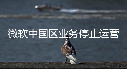 显示“微软停止中国区运营”